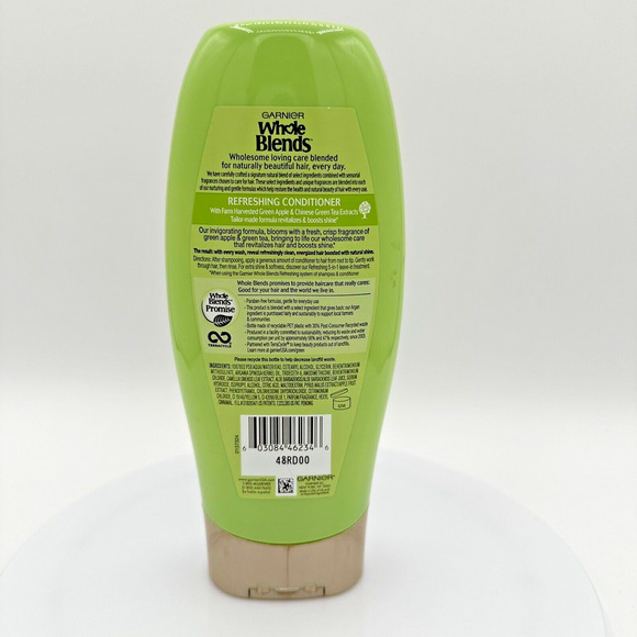 Garnier Whole Blends Conditioner Green Apple and Green Tea Extracts 12.5 FL oz‎ - Picture 3 of 7